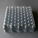 Tray flesjes 100ml, bruin glas, excl dop (68)
