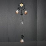 Windgong met Dream Catcher zwart (Ø 12cm)